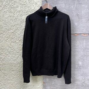 J. Peterman Silk Cashmere Turtleneck Sweater